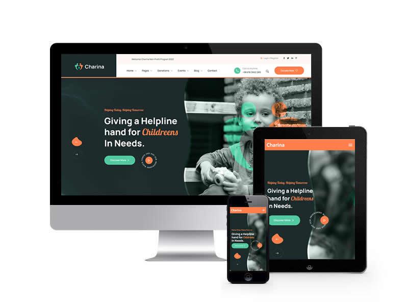 兒童公益類網(wǎng)站HTML靜態(tài)模板